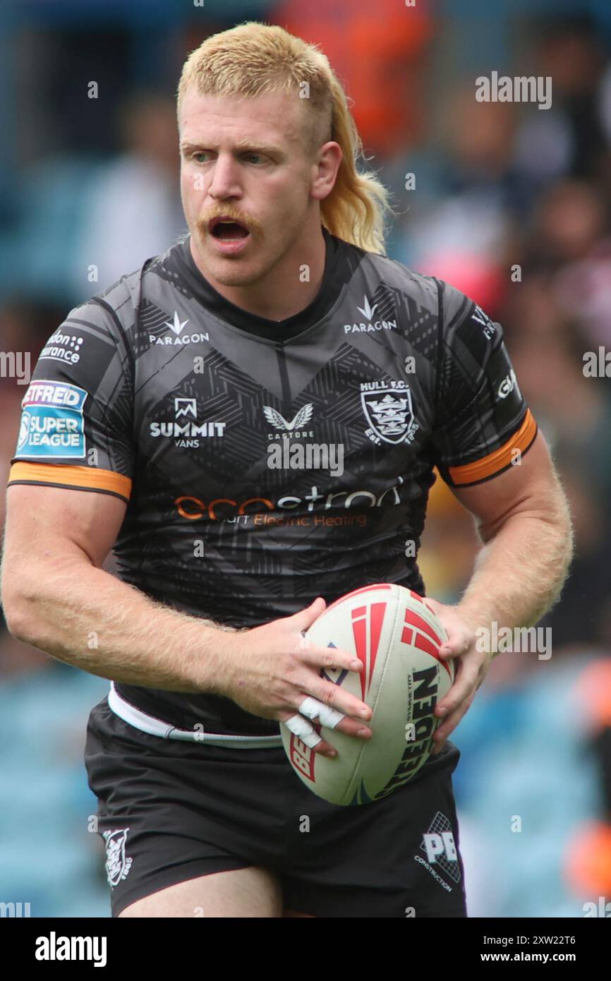 Leeds, Großbritannien. August 2024. Elland Road, Leeds, West Yorkshire, 17. August 2024. Betfred Super League - Magic Weekend Hull FC gegen London Broncos Brad Fash of Hull FC Credit: Touchlinepics/Alamy Live News Stockfoto