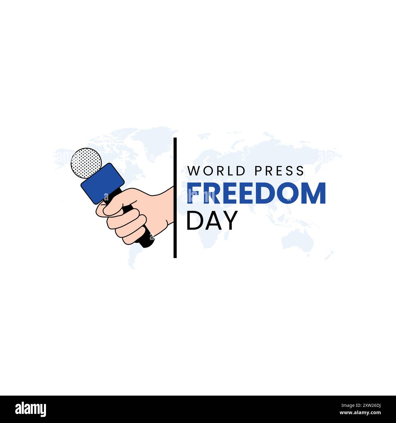 Design des World Press Freedom Day Stock Vektor