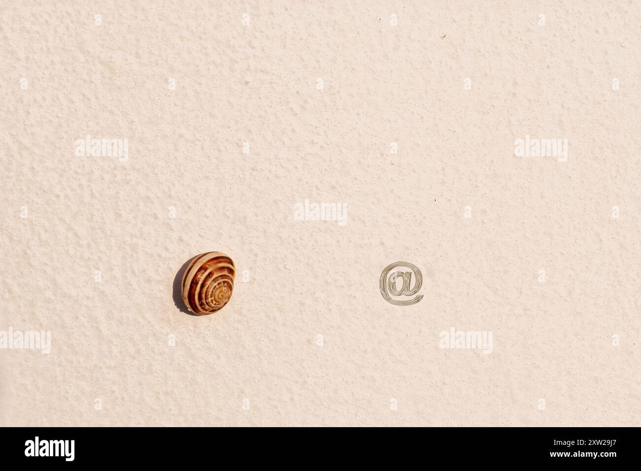 Bei dot com. Die E-Mail-Adresse. Stockfoto