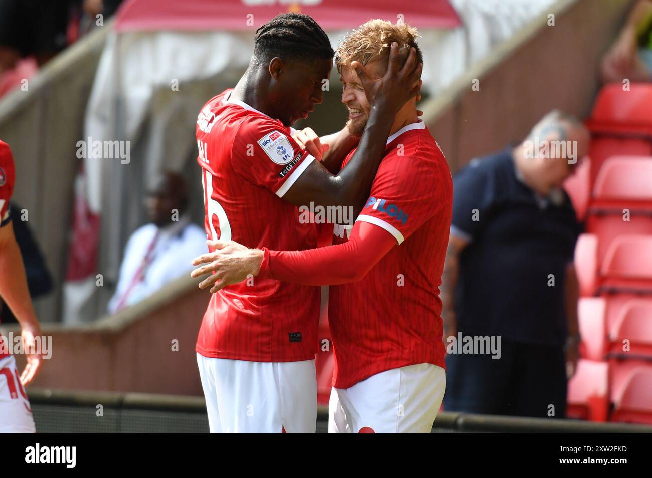 London, England. August 2024. Während der Sky Bet EFL League One Spiel zwischen Charlton Athletic und Leyton Orient im Valley, London. Kyle Andrews/Alamy Live News Stockfoto