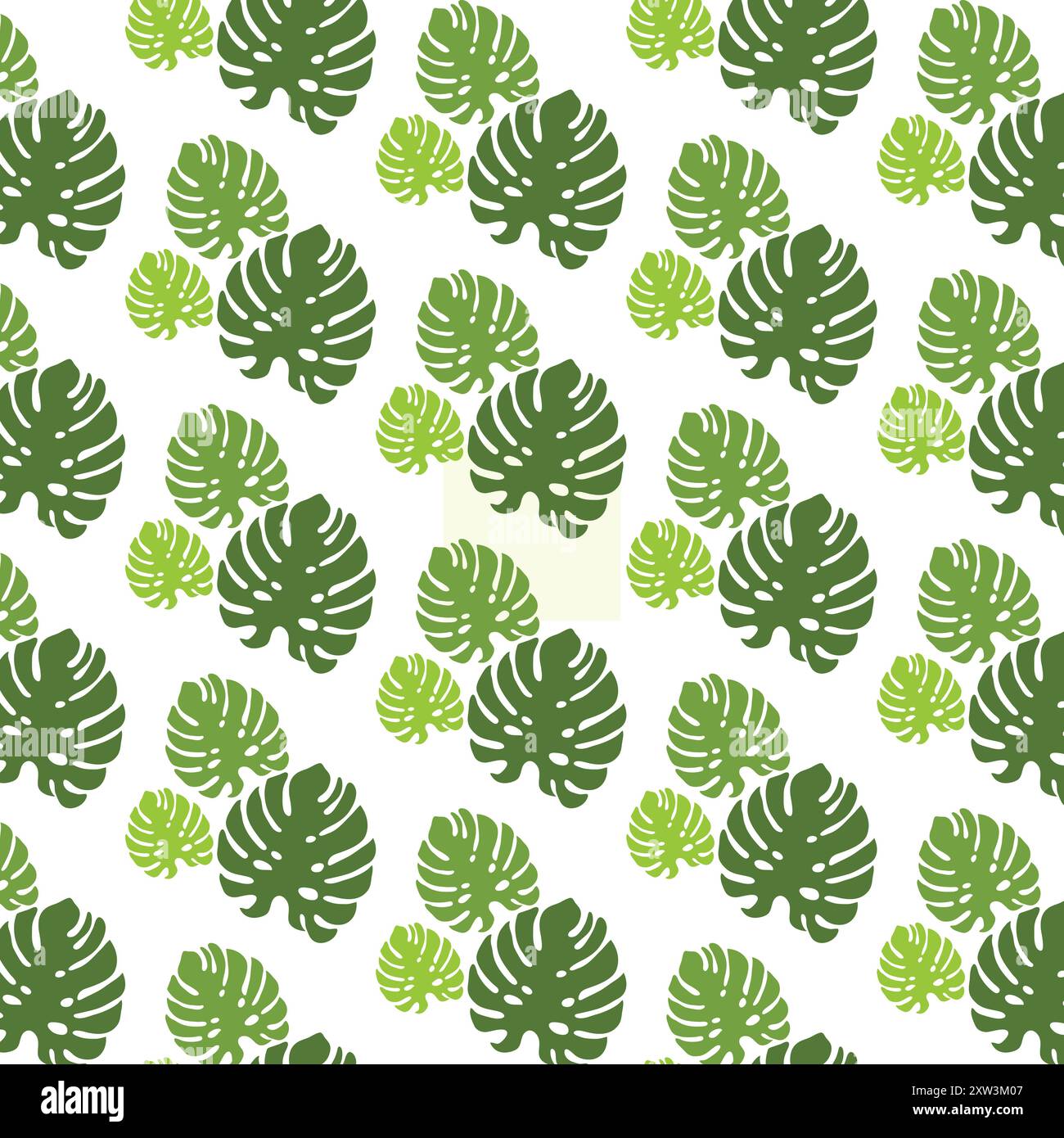 Monstera Verlässt Nahtloses Muster Stock Vektor