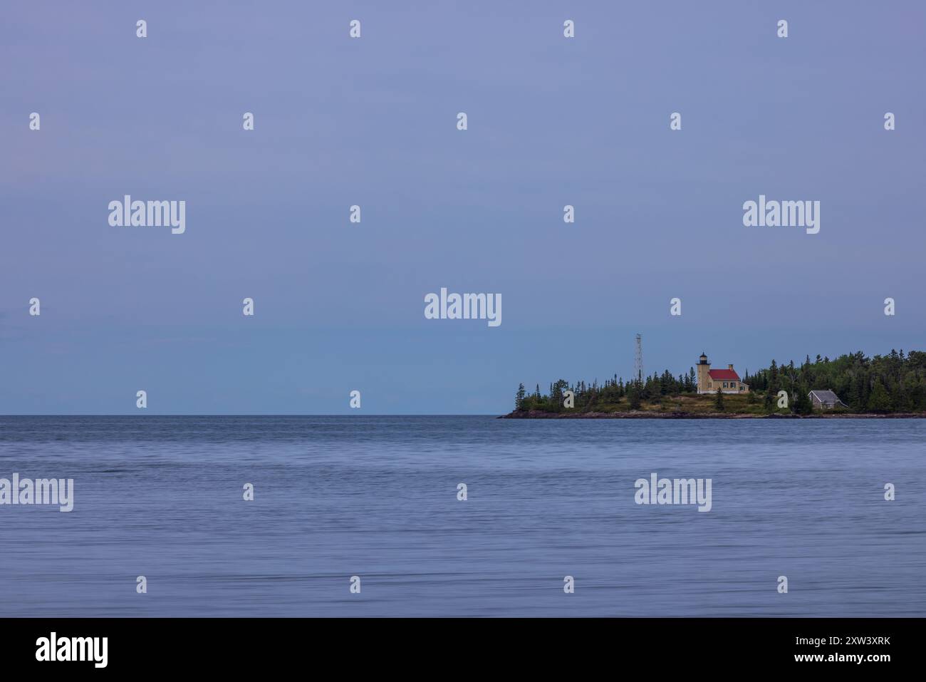 Copper Harbor Lighthouse Am Lake Superior Stockfoto