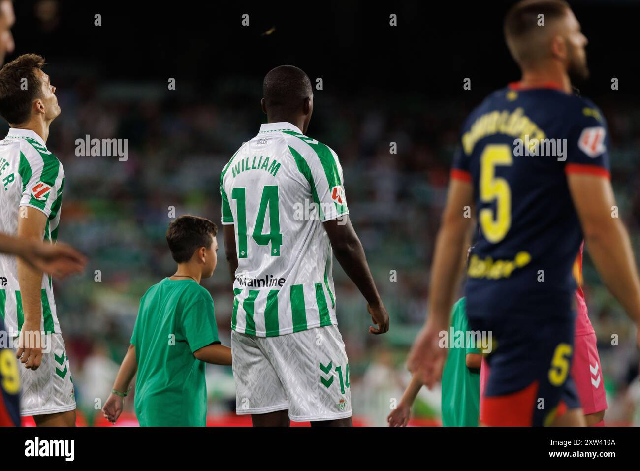 William Carvalho (Real Betis) wurde während des LaLiga EASPORTS Spiels zwischen den Teams von Real Betis Balompie und Girona FC bei Estadio Benito Villamarin gesehen. Endergebnis: Real betis 1-1 Girona FC. Stockfoto