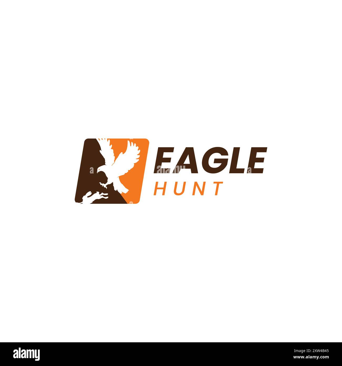 Eagle Hunt Logo-Konzept Stock Vektor