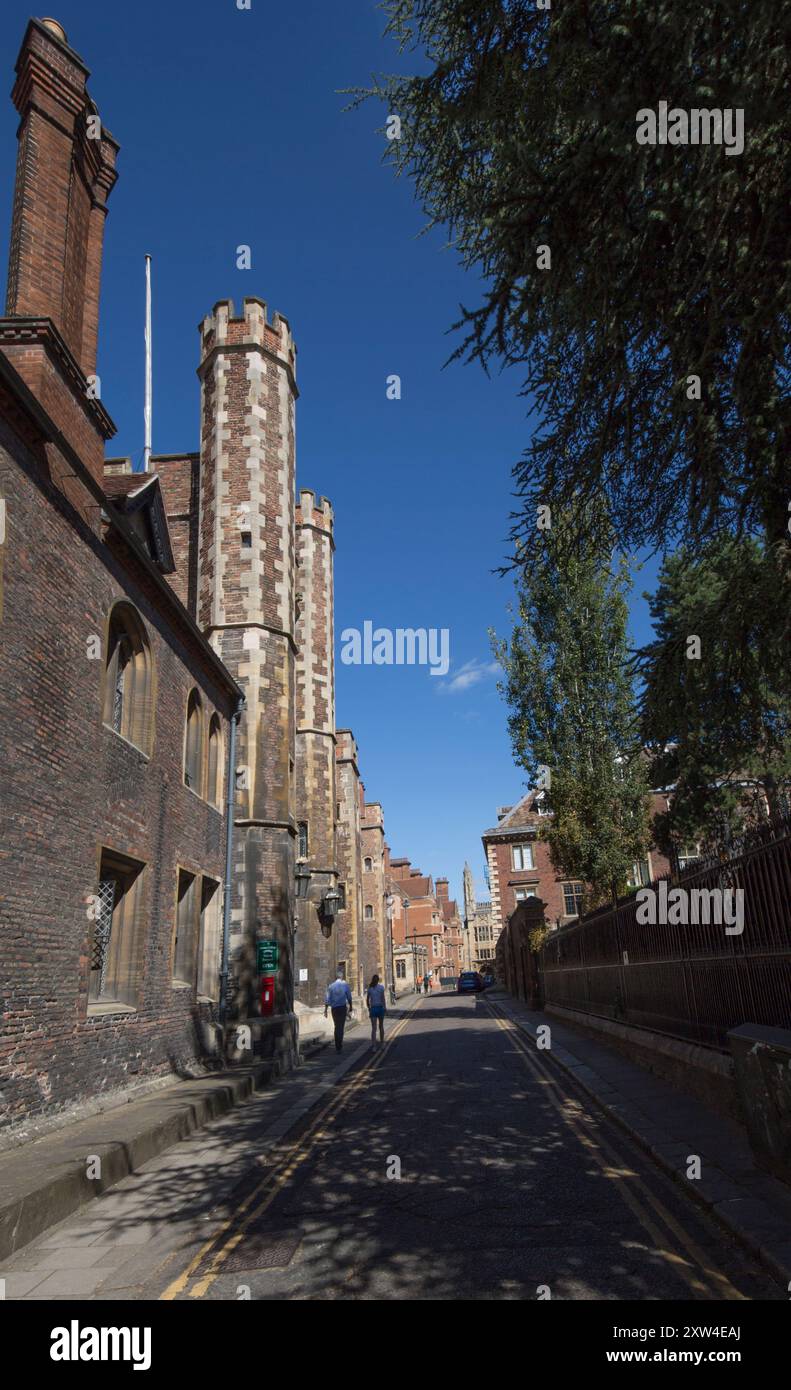 Historische Architektur Queen's College Queen's Lane Cambridge Stockfoto