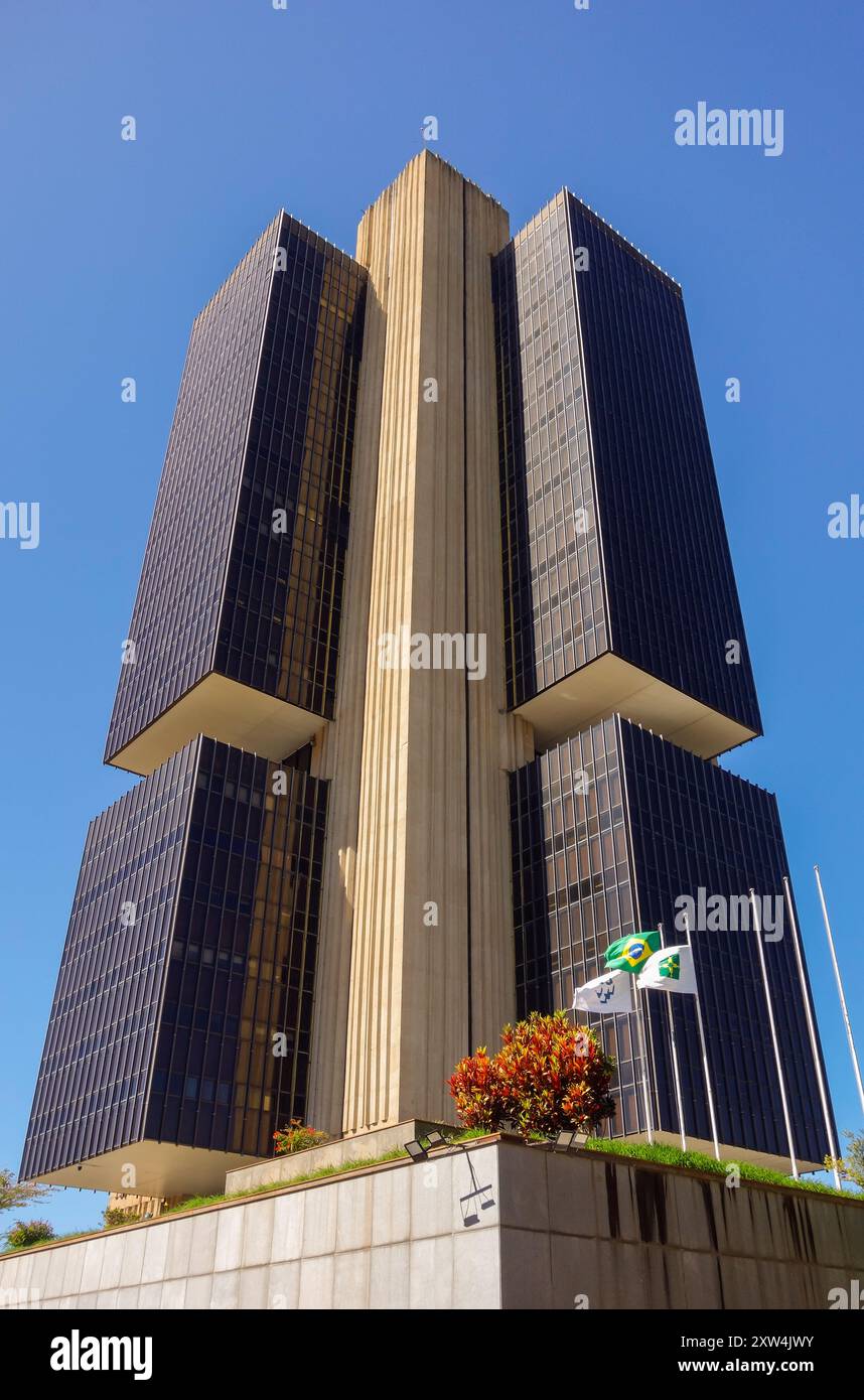 Gebäude der Zentralbank von Brasilien, oder Banco Central do Brasil, Akronym BACEN. In Brasilia, Bundeshauptstadt. Stockfoto