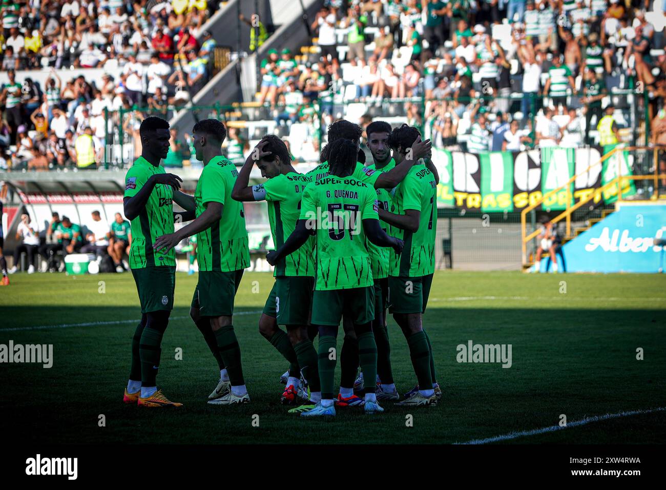 Madeira, Portugal. August 2024. Estadio da Madeira während des Liga Portugal Betclic Matches zwischen CD Nacional da Madeira und Sporting CP am 17. August 2024 in Madeira, Portugal (Valter Gouveia/SPP) Credit: SPP Sport Press Photo. /Alamy Live News Stockfoto