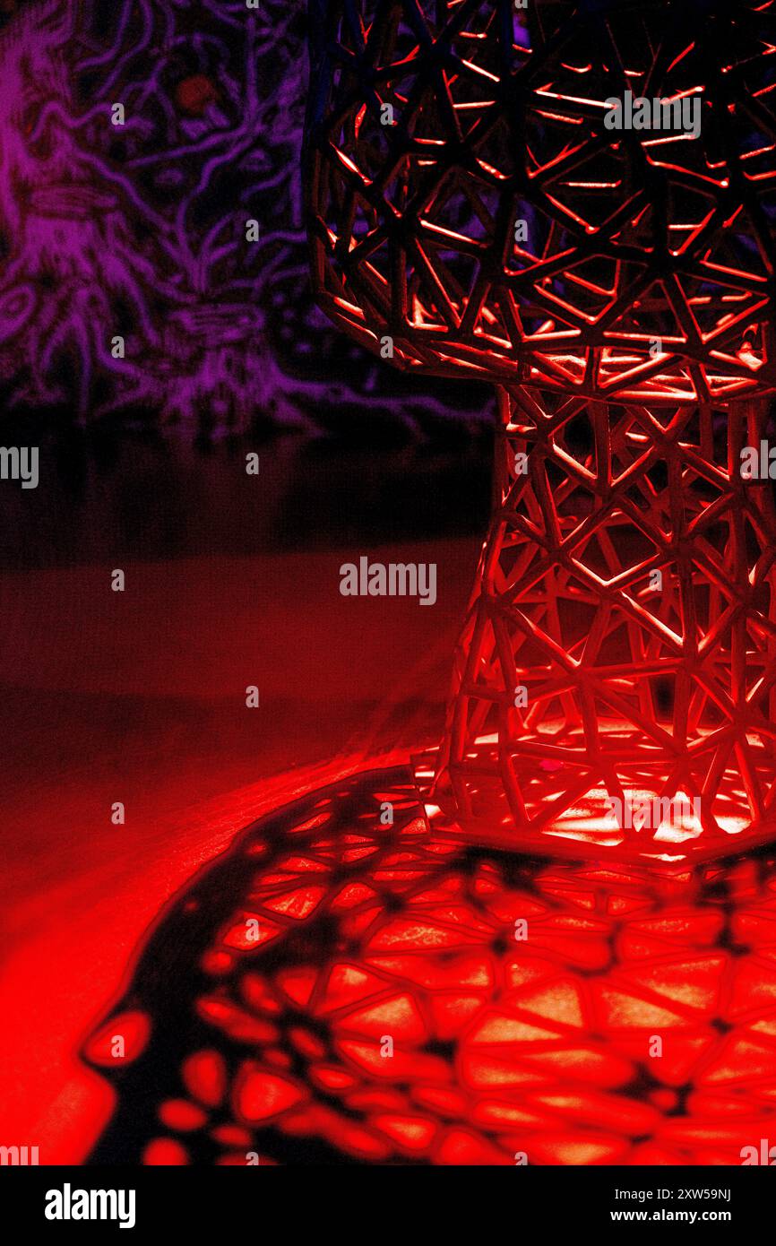 Meow Wolf Art Installation - psychedelische futuristische Science-Fiction-Kunstwerke in der Nähe von Denver Colorado Stockfoto