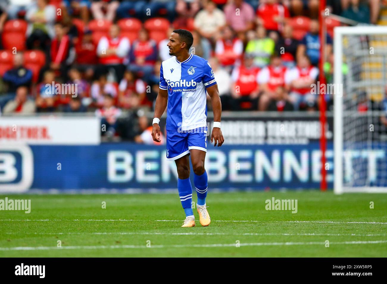 AESSEAL New York Stadium, Rotherham, England - 17. August 2024 Scott Sinclair (7) von Bristol Rovers - während des Spiels Rotherham United gegen Bristol Rovers, Sky Bet League One, 2024/25, AESSEAL New York Stadium, Rotherham, England - 17. August 2024 Credit: Arthur Haigh/WhiteRosePhotos/Alamy Live News Stockfoto