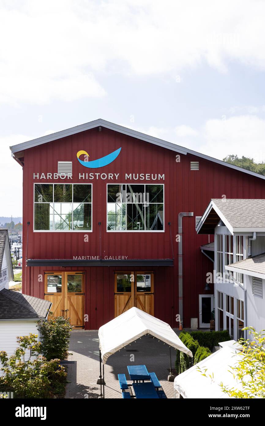 Das Harbor History Museum in Gig Harbor, Washington, USA. Stockfoto