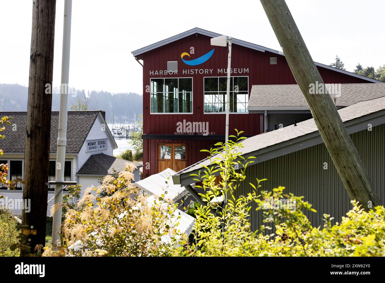Das Harbor History Museum in Gig Harbor, Washington, USA. Stockfoto