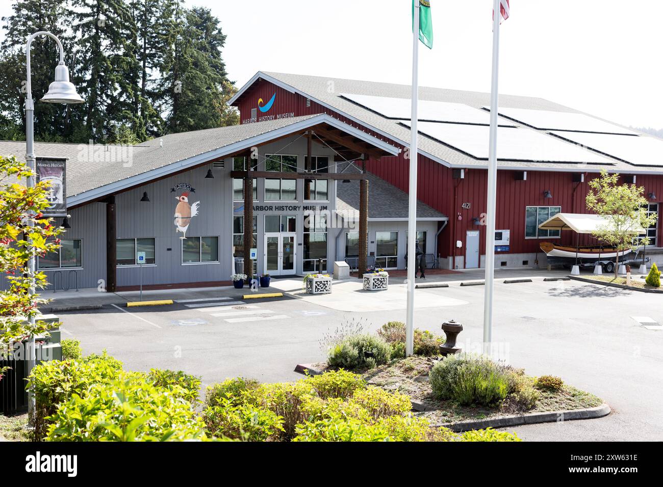 Das Harbor History Museum in Gig Harbor, Washington, USA. Stockfoto