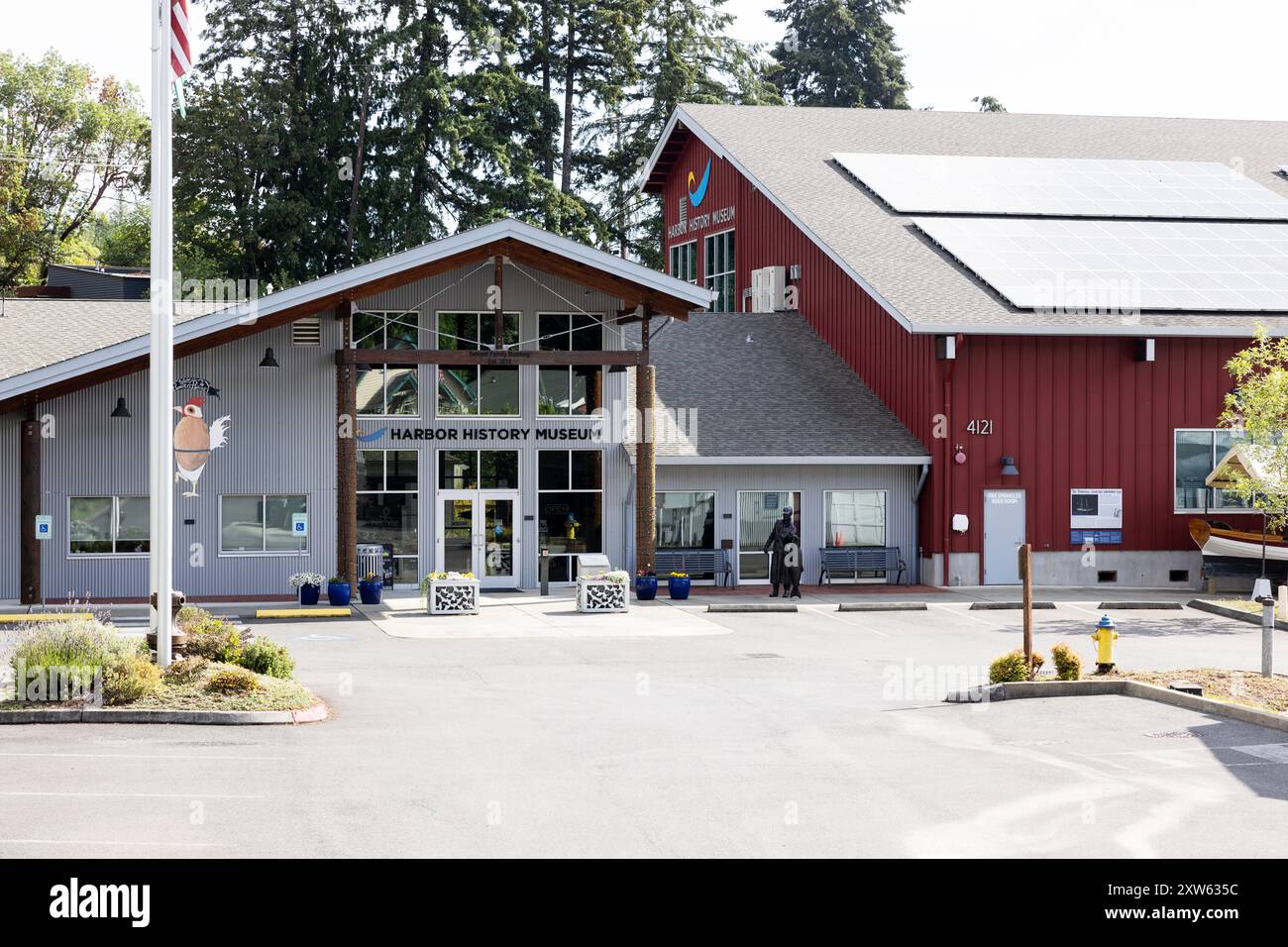 Das Harbor History Museum in Gig Harbor, Washington, USA. Stockfoto