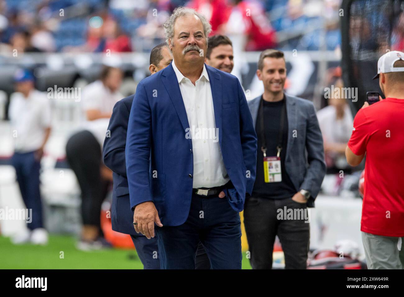 17. August 2024: Cal McNair, der Besitzer der Houston Texans, vor einem Vorsaisonspiel zwischen den New York Giants und den Houston Texans in Houston, Texas. Trask Smith/CSM Stockfoto