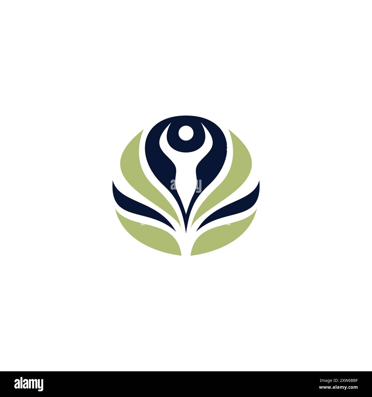 Gesundheit Menschen Natur Logo Design Stock Vektor