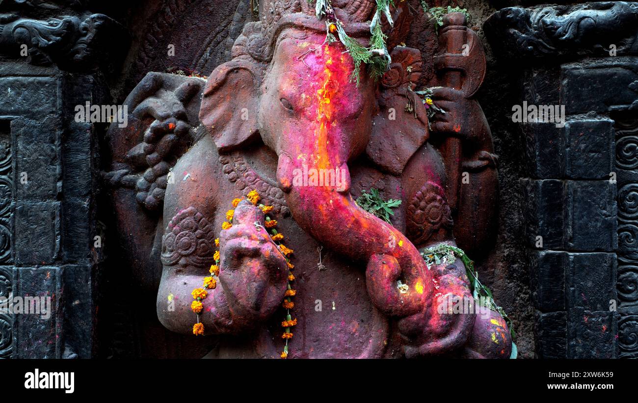 Ganesha, Bhaktapur Stockfoto