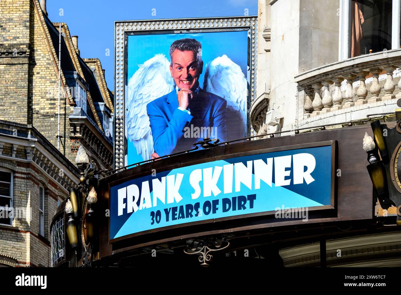 London, Großbritannien. Frank Skinner '30 Years of Dirt' Comedy Show im Gielgud Theatre in der Shaftesbury Avenue. August 2024 Stockfoto