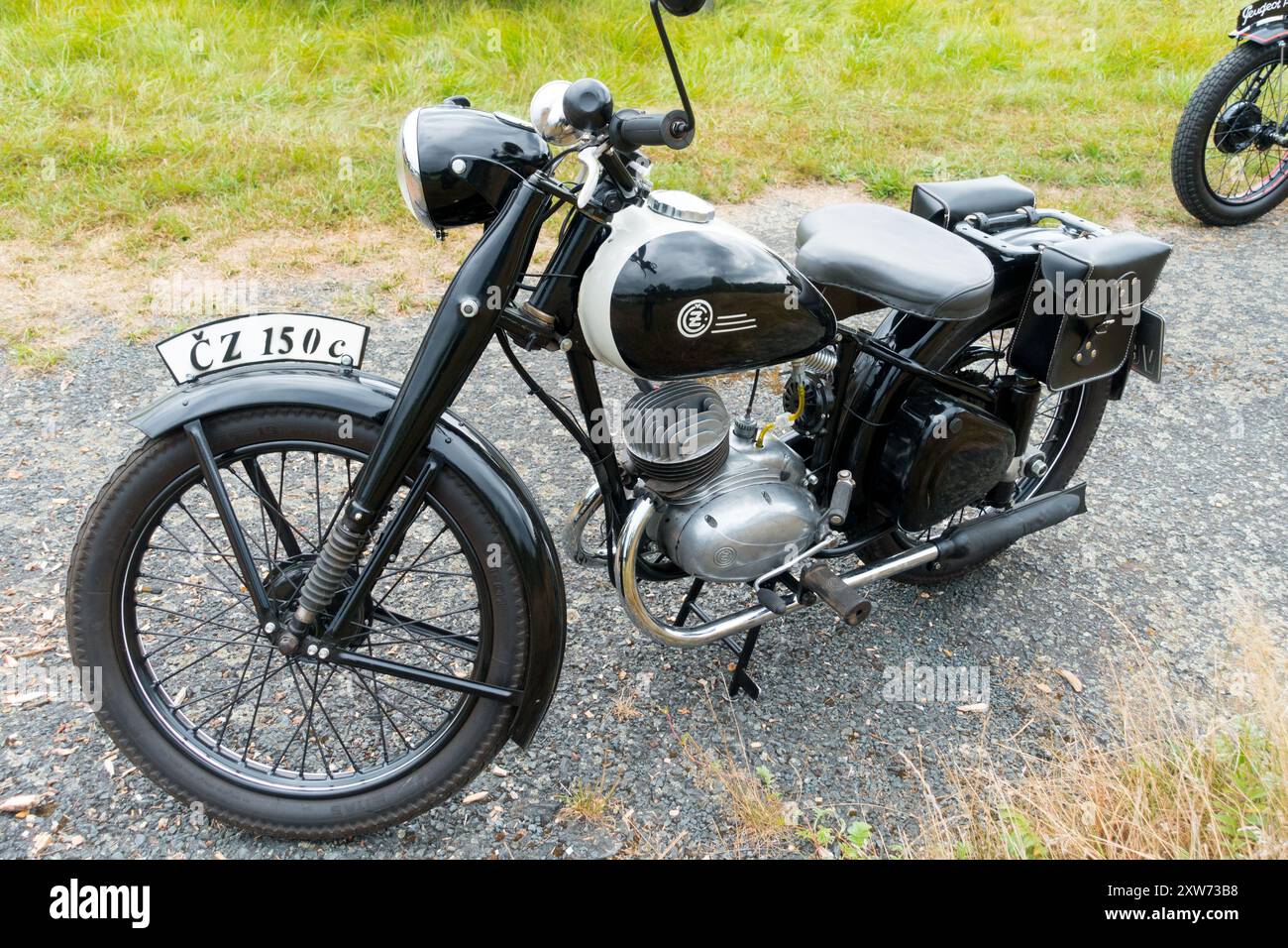 CZ 150 -1952, CZ Motorrad Stockfoto