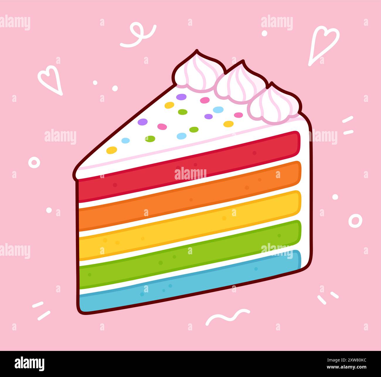 Regenbogen geburtstagskarte Stock-Vektorgrafiken kaufen - Alamy