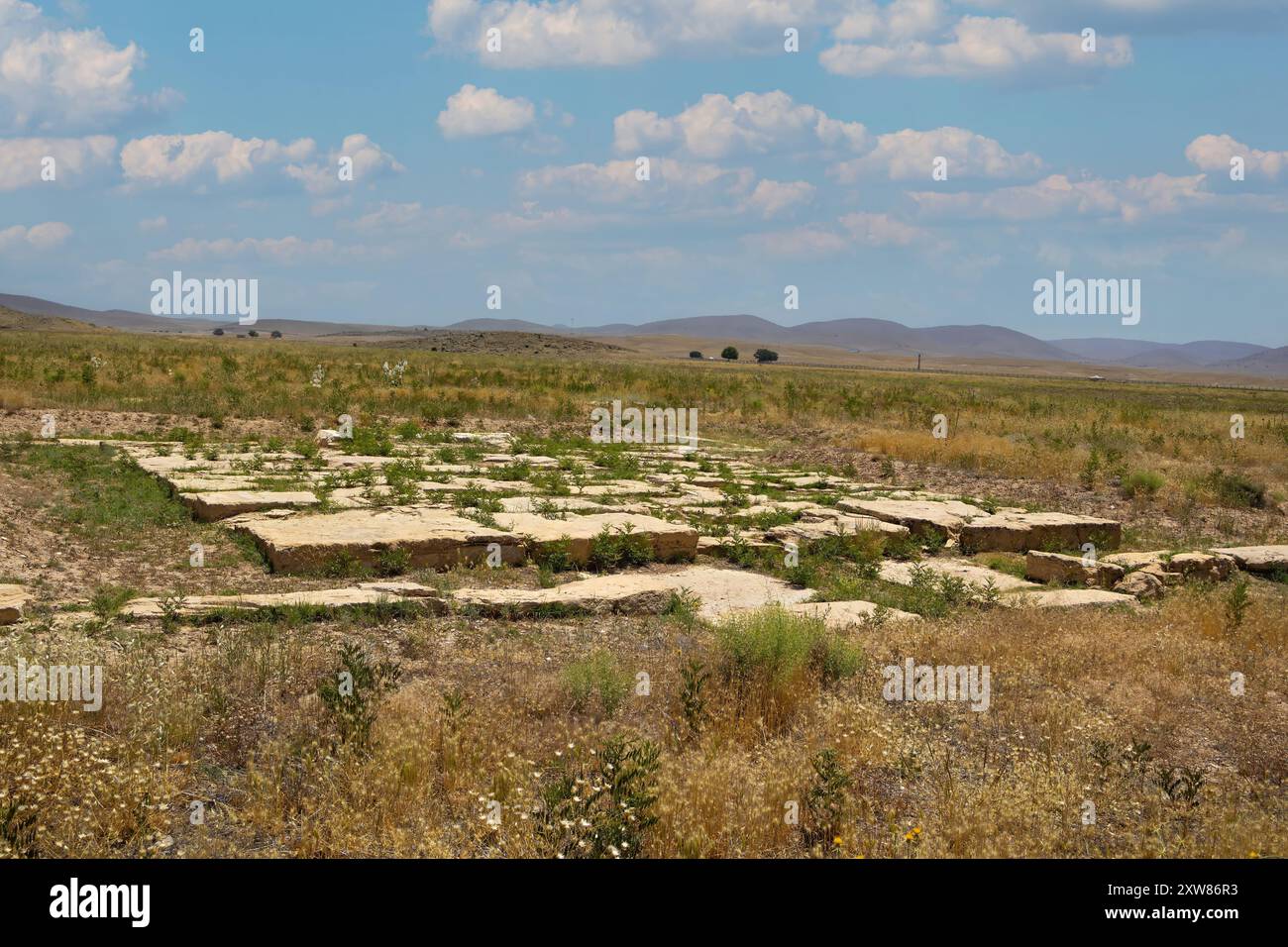 Pasargad-Gärten Bewässerungssystem pasargadae-shiraz-iran Stockfoto