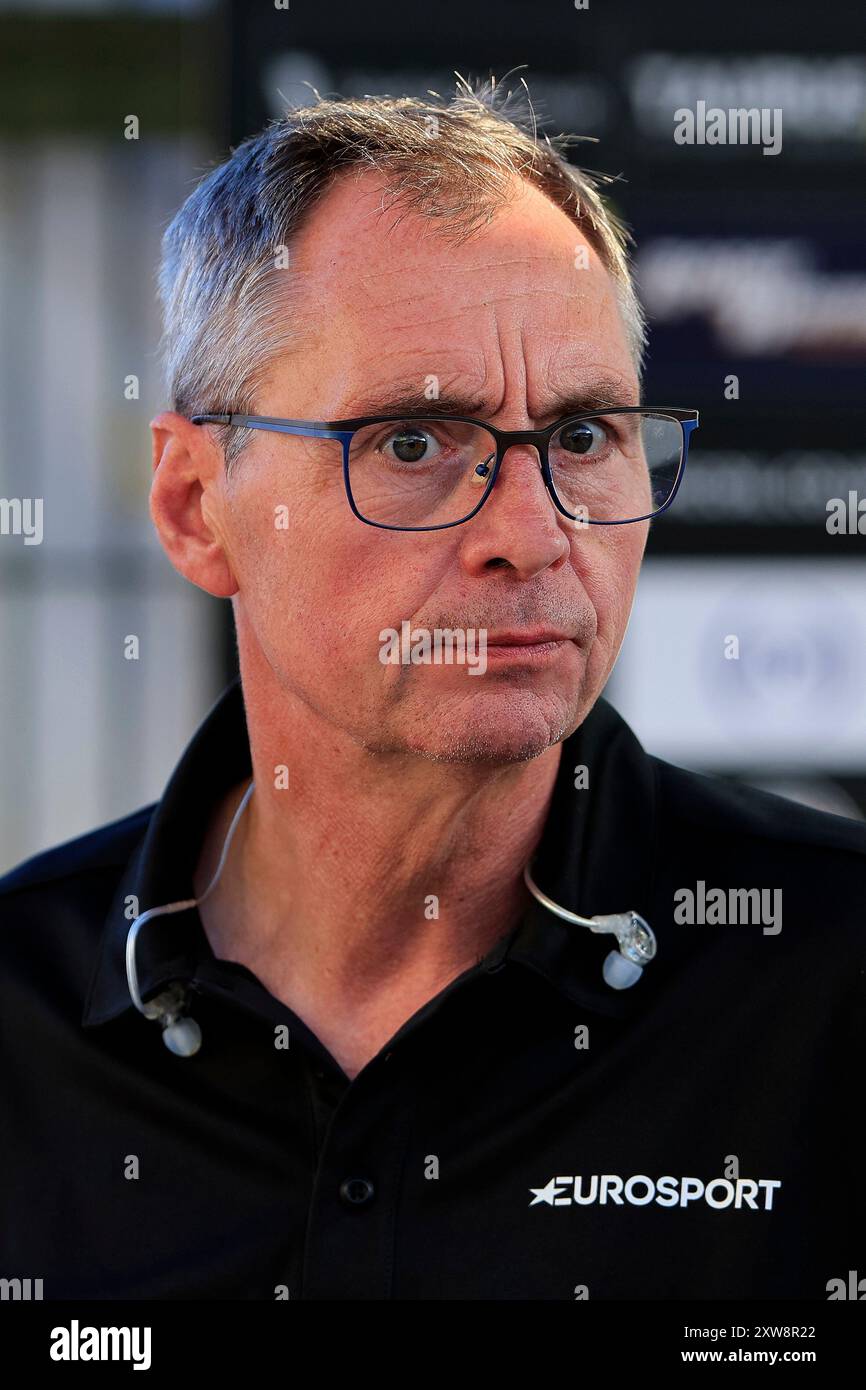 Kelvin Tatum während des Rowe Motor Oil Premiership Matches zwischen Belle Vue Aces und King's Lynn Stars im National Speedway Stadium, Manchester am Montag, den 12. August 2024. (Foto: Eddie Garvey | MI News) Credit: MI News & Sport /Alamy Live News Stockfoto