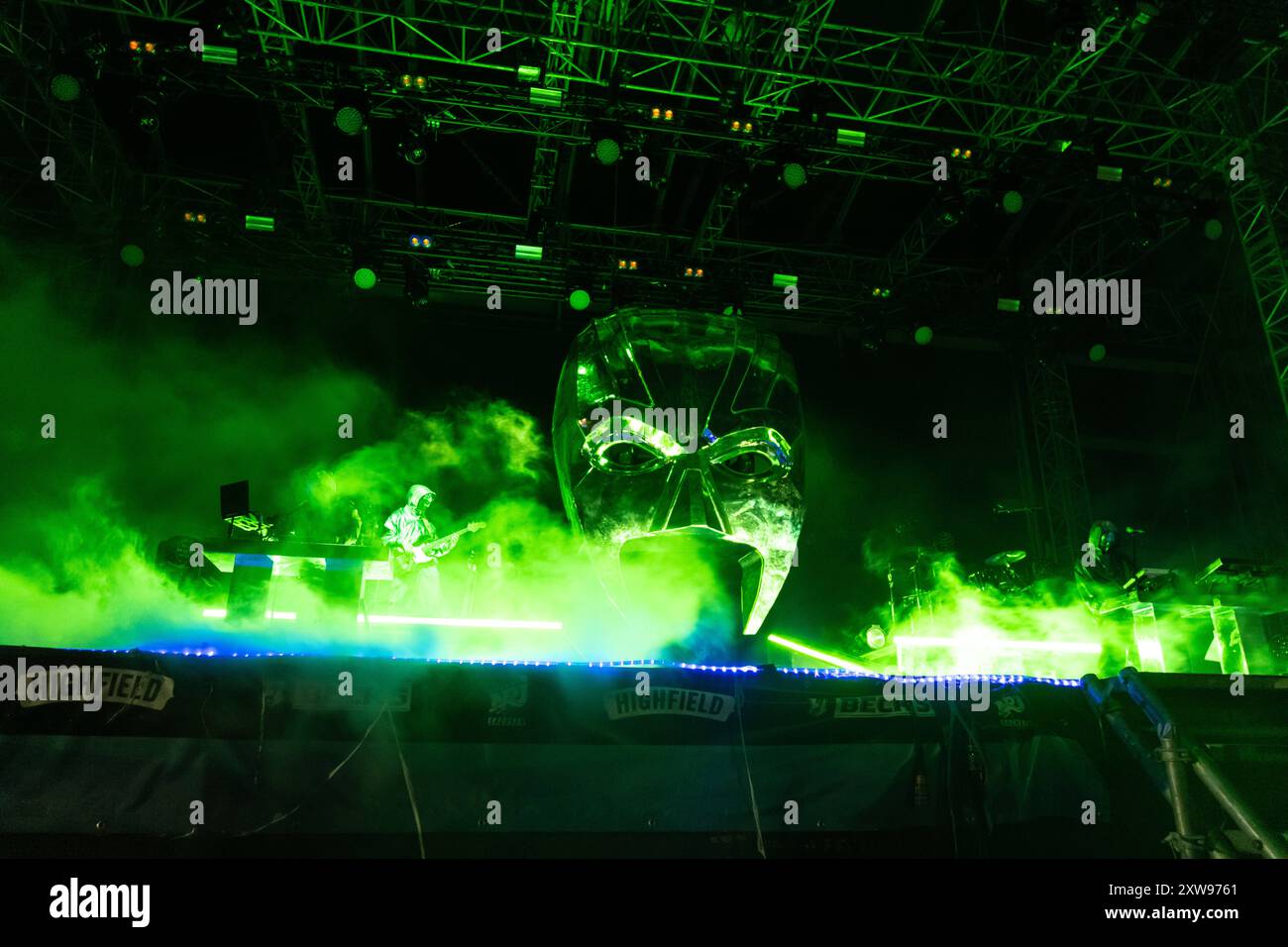 Der deutsche Rapper Marten Laciny Marteria mit seinem Alter Ego Marsimoto auf dem Highfield 2024 Highfield Tag 3 - Marsimoto *** der deutsche Rapper Marten Laciny Marteria mit seinem Alter Ego Marsimoto am Highfield 2024 Highfield Day 3 Marsimoto Stockfoto