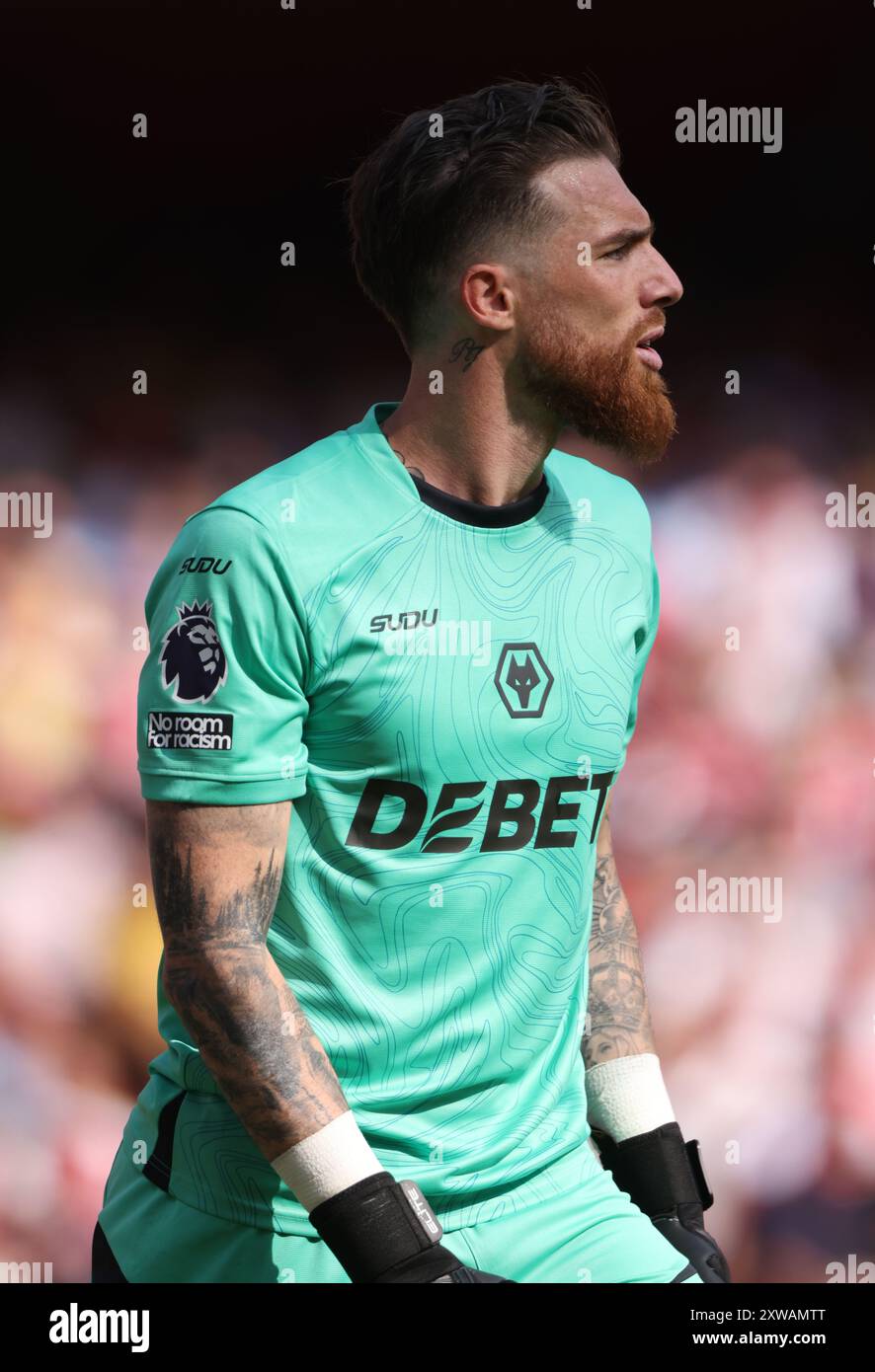 London, Großbritannien. August 2024. Jose Sa (WW) beim EPL-Spiel Arsenal gegen Wolverhampton Wanderers im Emirates Stadium, London, UK am 17. August 2024. Quelle: Paul Marriott/Alamy Live News Stockfoto