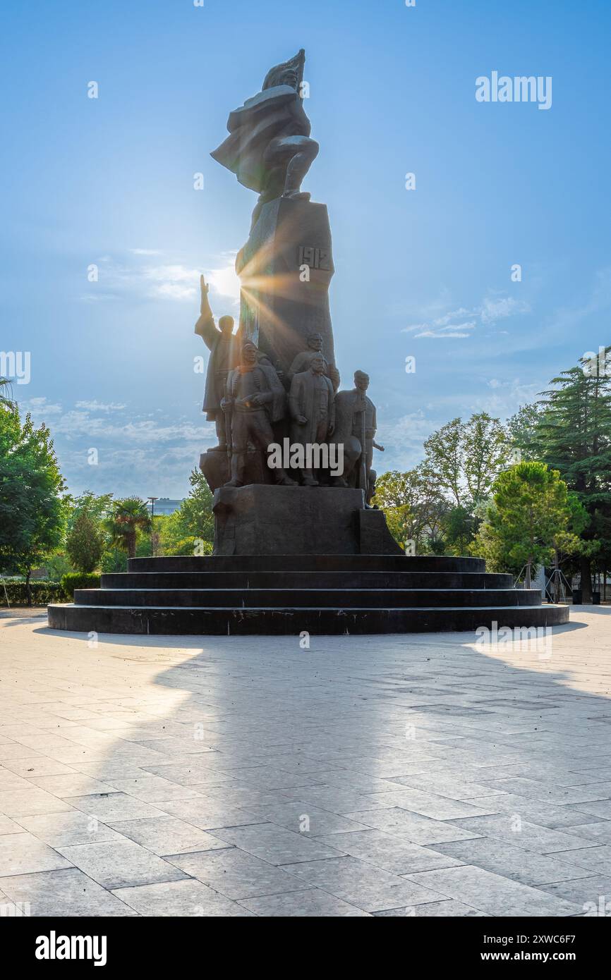 Vlorë ist eine der bedeutendsten Städte Südalbaniens und die Region Labëria, die traditionell für ihre Kultur, Traditionen und bekannt ist Stockfoto
