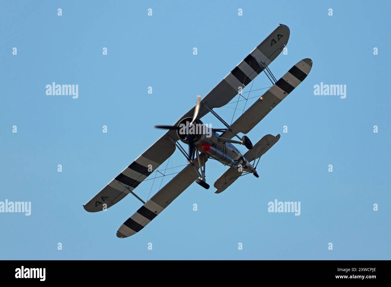 Schwertfisch fliegt auf der Blackpool Air Show - August 2024 Stockfoto