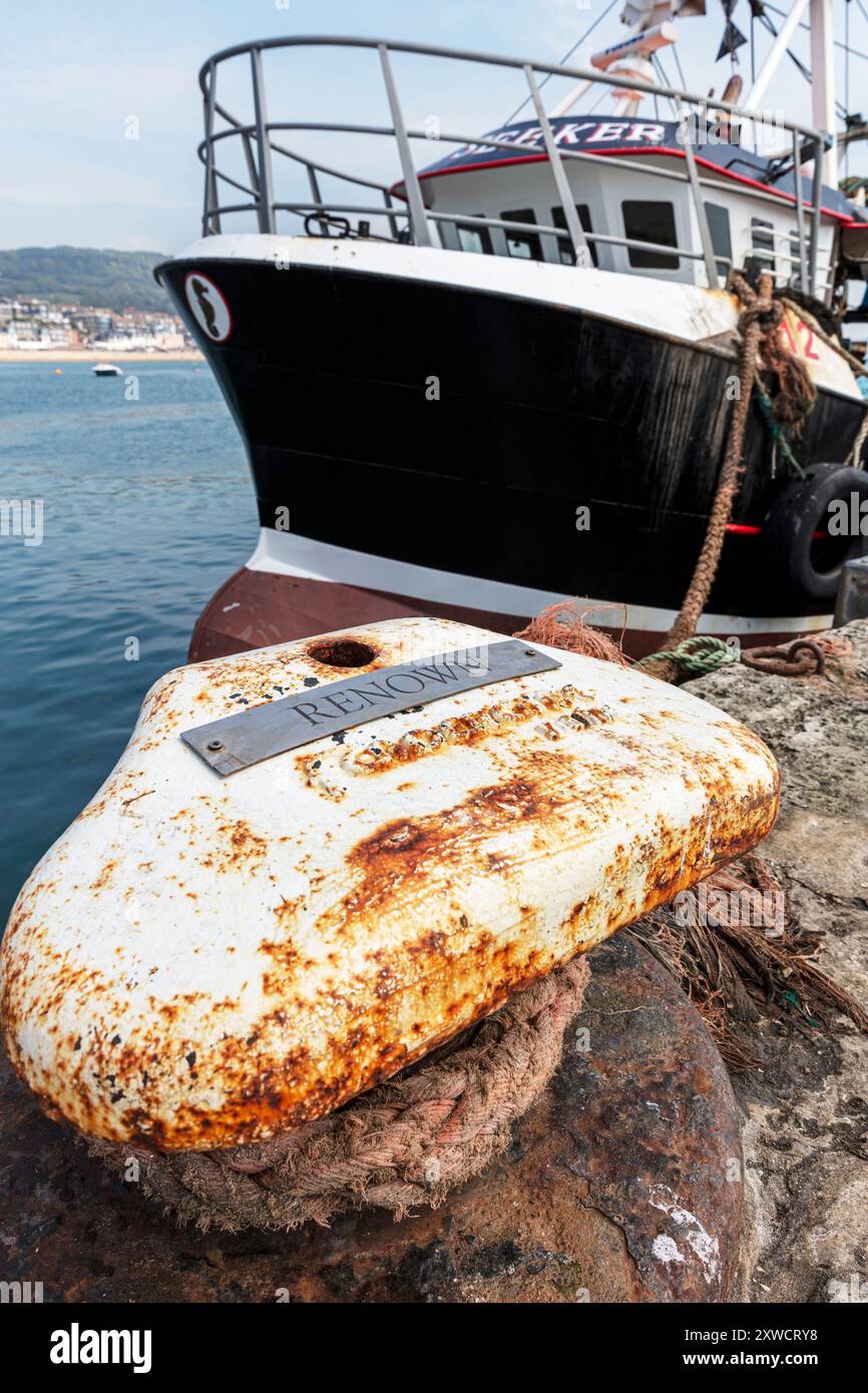 Lyme Regis, Dorset, UK, England, Lyme Regis UK, Lyme Regis Dorset, Lyme Regis Harbour, Lyme Regis, Dorset, Vereinigtes Königreich, England, Boote, Hafen von Lyme Regis, Stockfoto