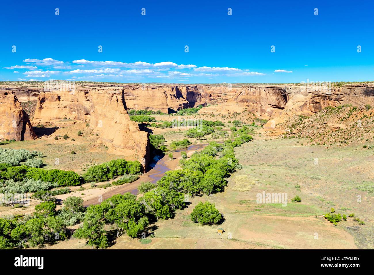 Blick auf den Canyon de Chelly vom Aussichtspunkt Tsegi Overlook, Arizona, USA Stockfoto