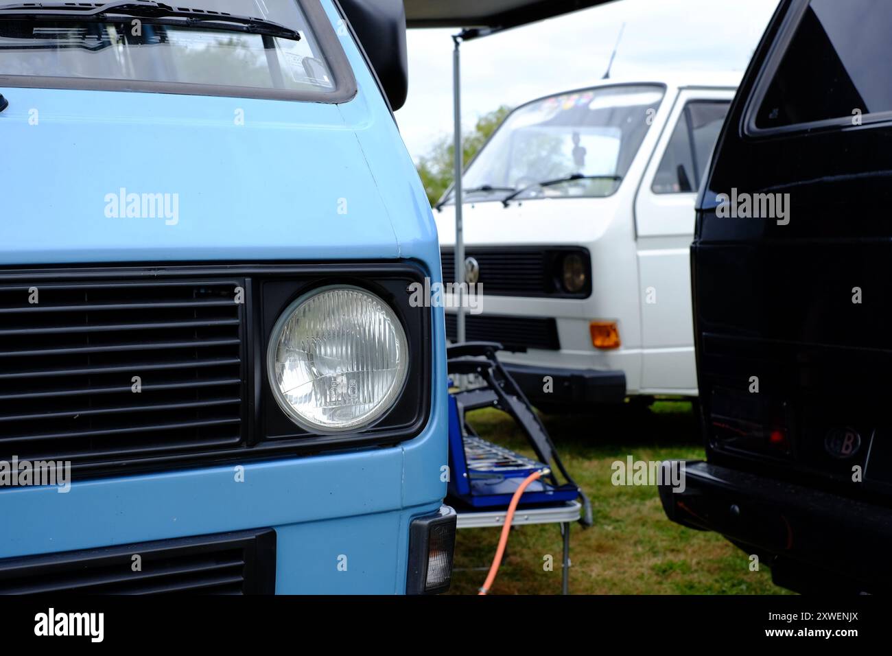 VW T25 T3 Wohnmobil Camping Stockfoto