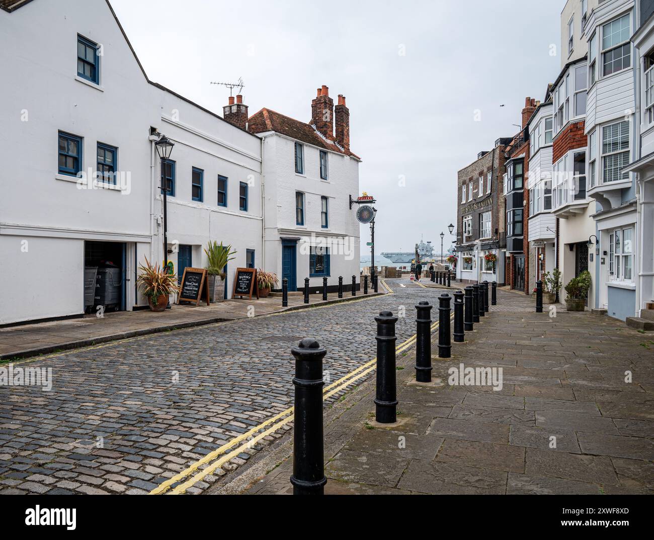 Bah Square, Old Portsmouth, Hampshire, England. Stockfoto