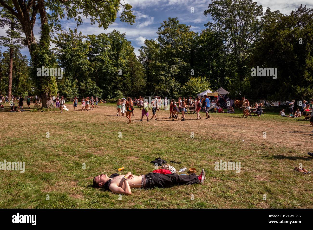 Wimborne St. Giles, 16. August 2024: WE Out Here Festival Stockfoto