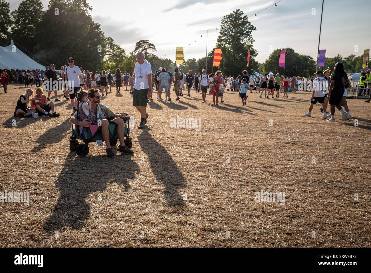 Wimborne St. Giles, 16. August 2024: WE Out Here Festival Stockfoto