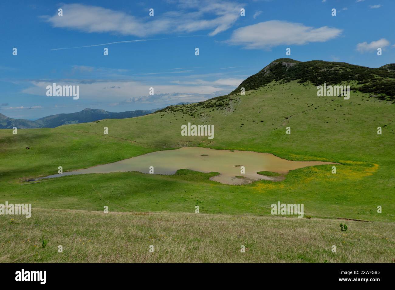 Pusi i Magareve Lake, Peaks of the Balkans Trail, Rugova National Park, Kosovo Stockfoto