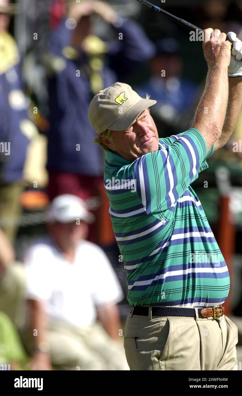 US-amerikanischer Golfer Jack Nicklaus beim British Open Golf Championsips in St. Andrews 19/7/00 Stockfoto