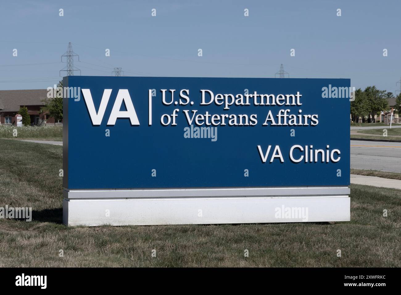 Lafayette - 10. August 2024: VA Medical Center. Das U.S. Department of Veterans Affairs bietet Gesundheitsdienstleistungen für Militärveteranen an. Stockfoto