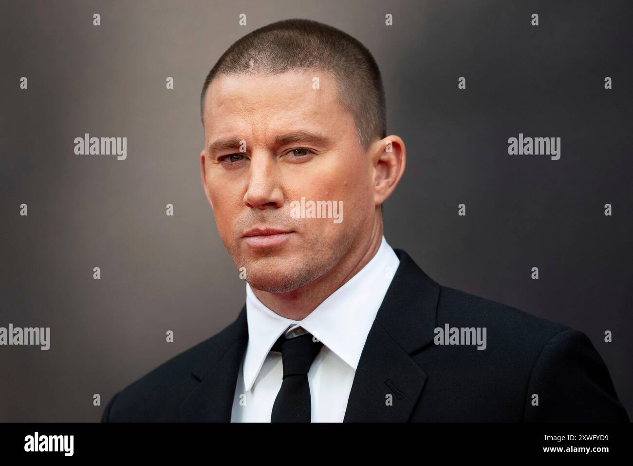 Channing Tatum poses for photographers upon arrival at the European Premiere for the film 'Blink Twice' on Monday, Aug. 19, 2024 in London. (Photo by Scott A Garfitt/Invision/AP) Stockfoto