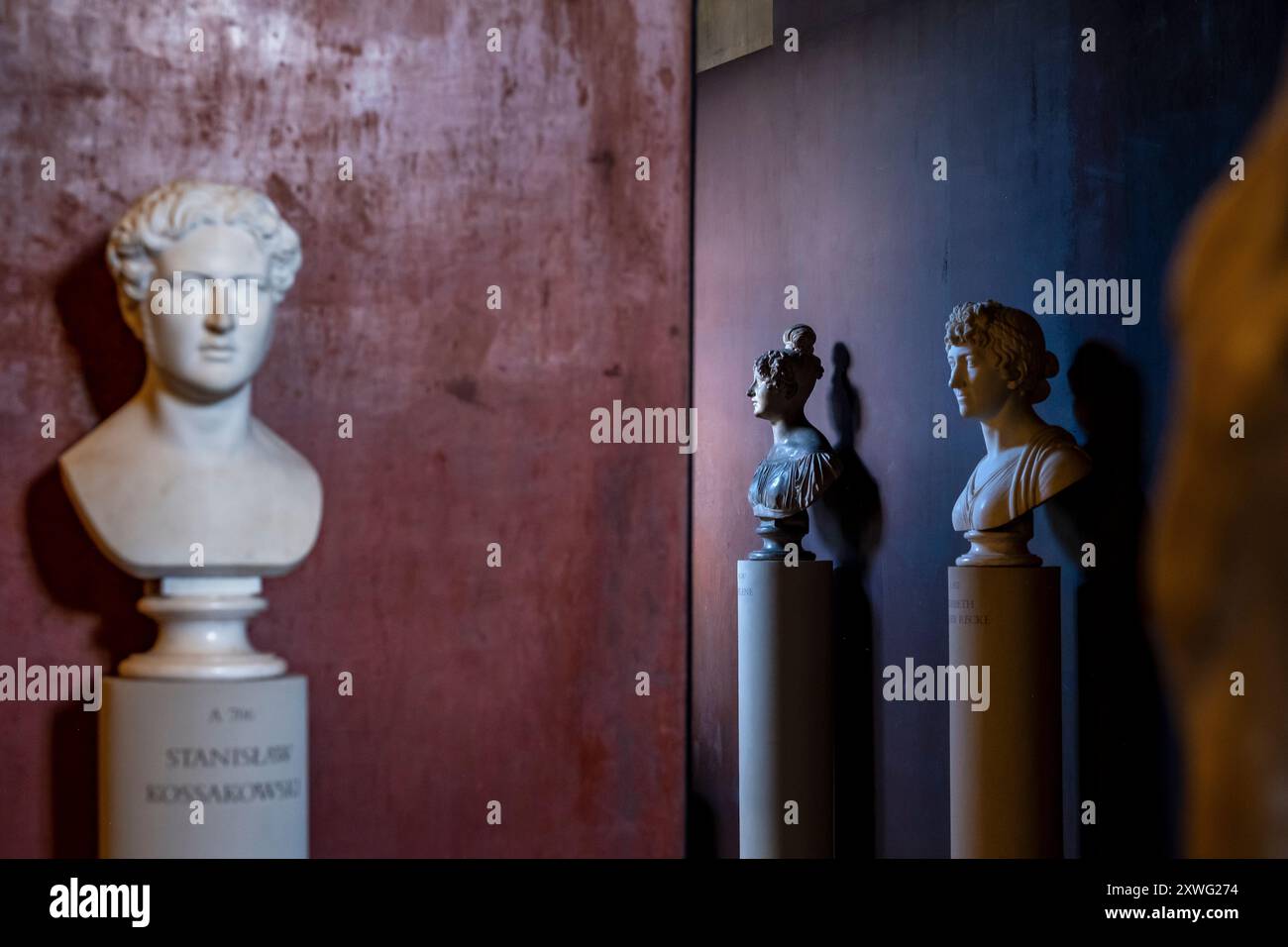 Skulpturen im Thorvaldsen Museum in Kopenhagen, Dänemark Stockfoto