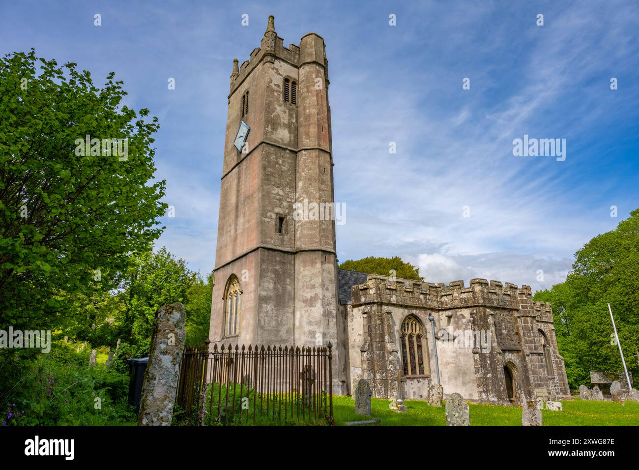 St. Winifreds Kirche Manaton Devon Stockfoto