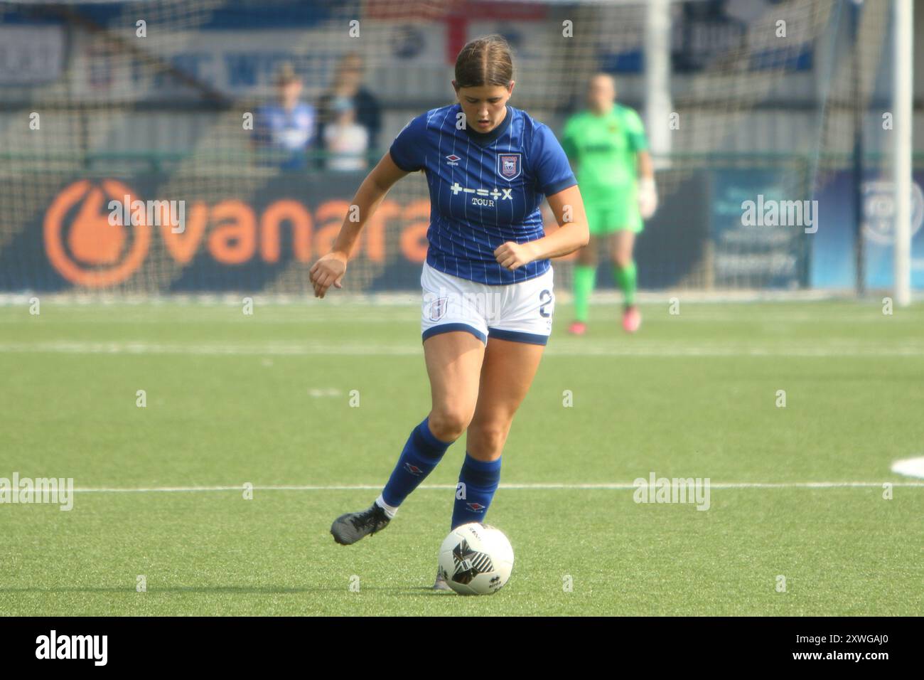 Oxford United Women FC gegen Ipswich Town FC Women FA Women's National League 18. August 2024 beim Oxford City FC Stockfoto