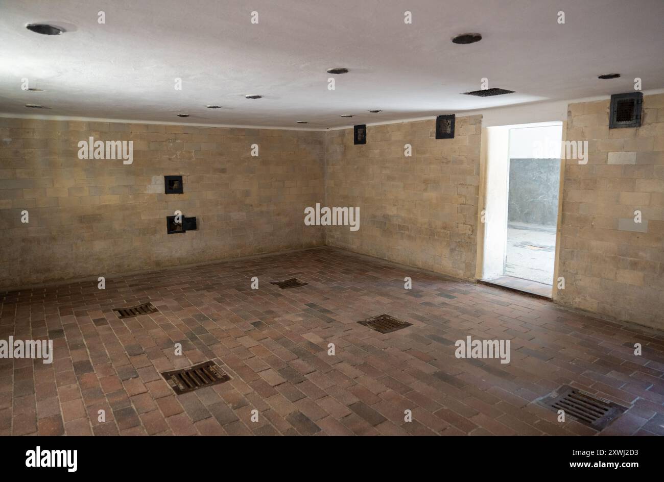 Das Konzentrationslager Dachau in Bayern Stockfoto