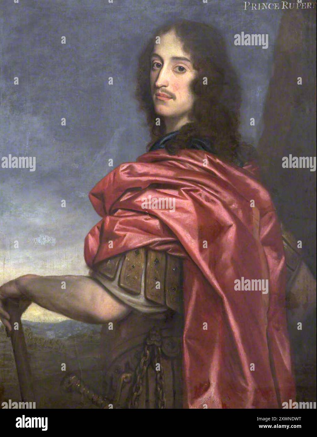 PRINZ RUPERT VON RHEIN, Herzog von Cumberland, (1619–1682) englisch-deutscher Armeeoffizier Stockfoto