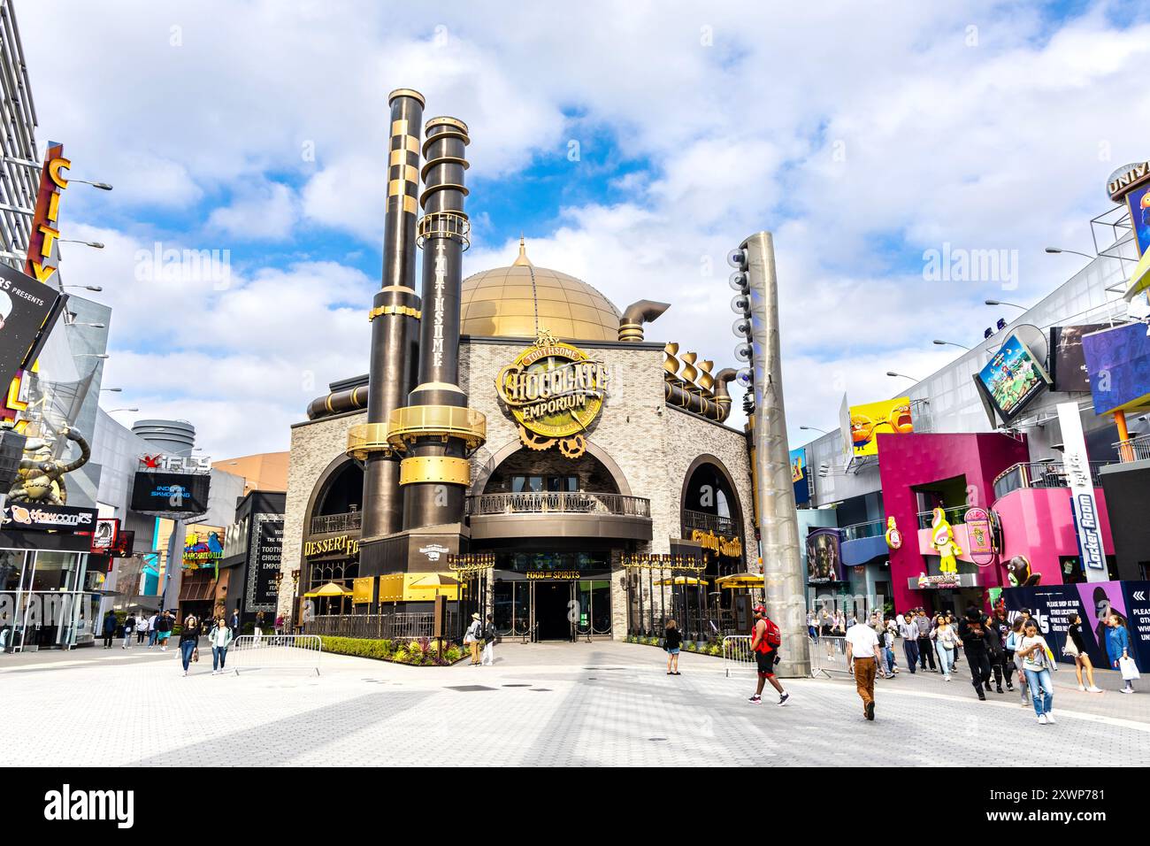 Das Toothsome Chocolate Emporium im Universal Studios City Walk, Los Angeles, Kalifornien, USA Stockfoto