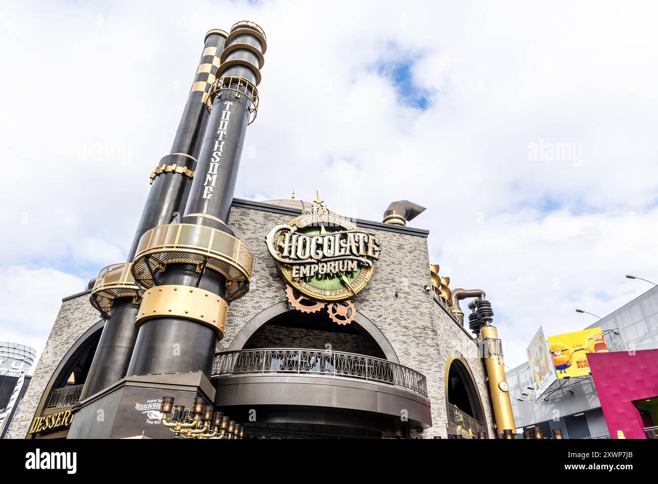 Das Toothsome Chocolate Emporium im Universal Studios City Walk, Los Angeles, Kalifornien, USA Stockfoto