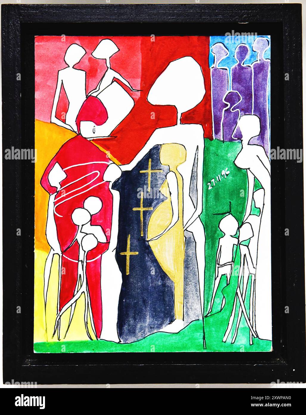 Die Londoner Künstlerin Julie Bloom Current Collection of Mixed Media Artworks, London, Großbritannien. Kredit PatPhoto/Alamy Stock Stockfoto