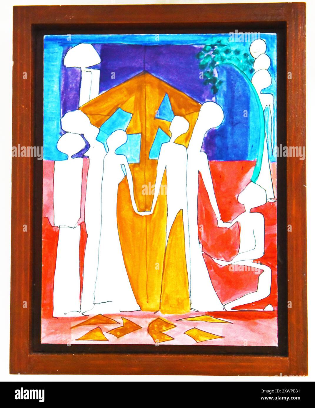 Die Londoner Künstlerin Julie Bloom Current Collection of Mixed Media Artworks, London, Großbritannien. Kredit PatPhoto/Alamy Stock Stockfoto