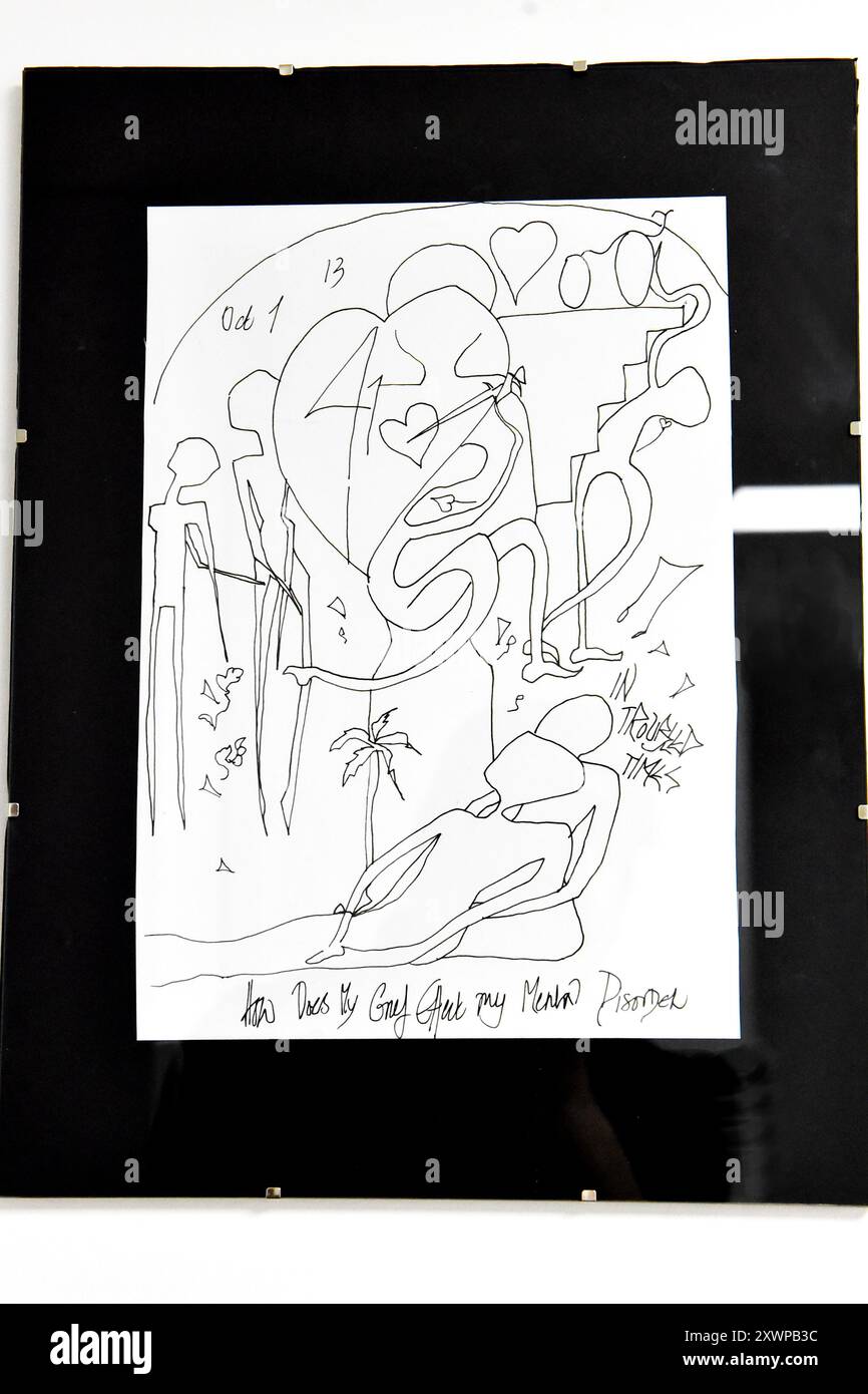 Die Londoner Künstlerin Julie Bloom Current Collection of Mixed Media Artworks, London, Großbritannien. Kredit PatPhoto/Alamy Stock Stockfoto