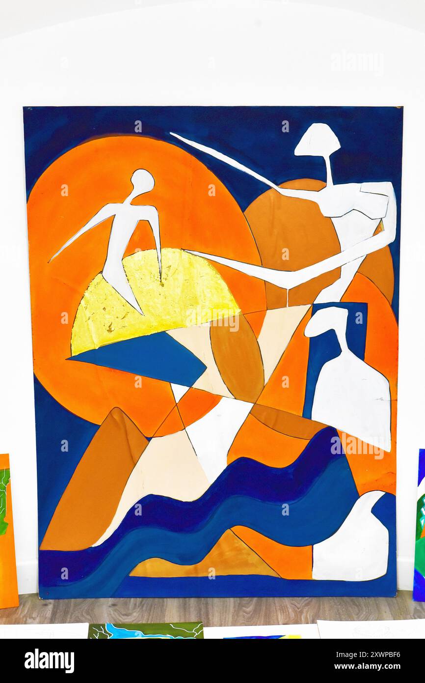 Die Londoner Künstlerin Julie Bloom Current Collection of Mixed Media Artworks, London, Großbritannien. Kredit PatPhoto/Alamy Stock Stockfoto